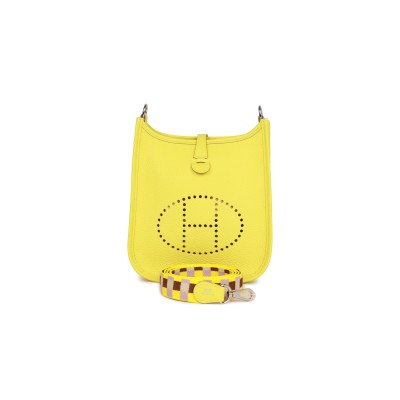 HERMES EVELYNE MINI CLEMENCE PALLADIUM HARDWARE (18*16*5cm)